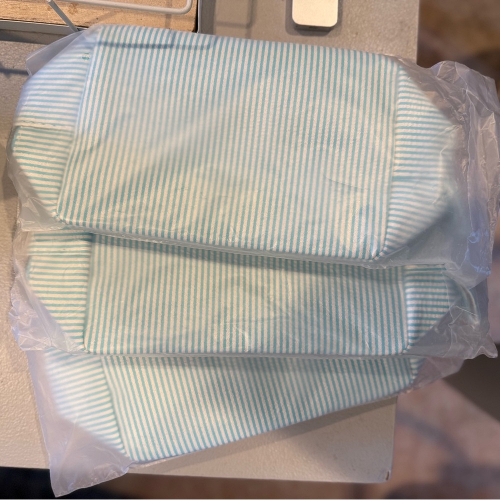 Striped Cosmetic Bags